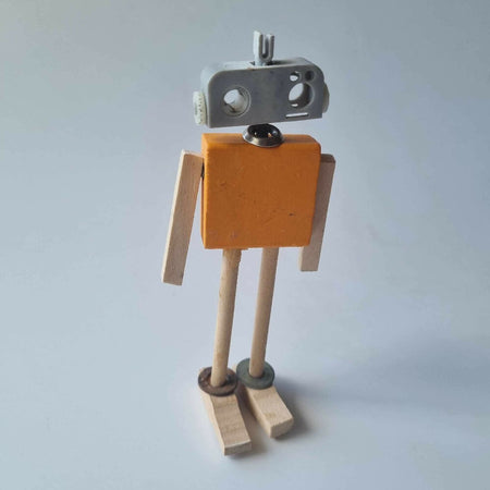 Remade: Reimagined - Minimal Bots Created with Waste Material