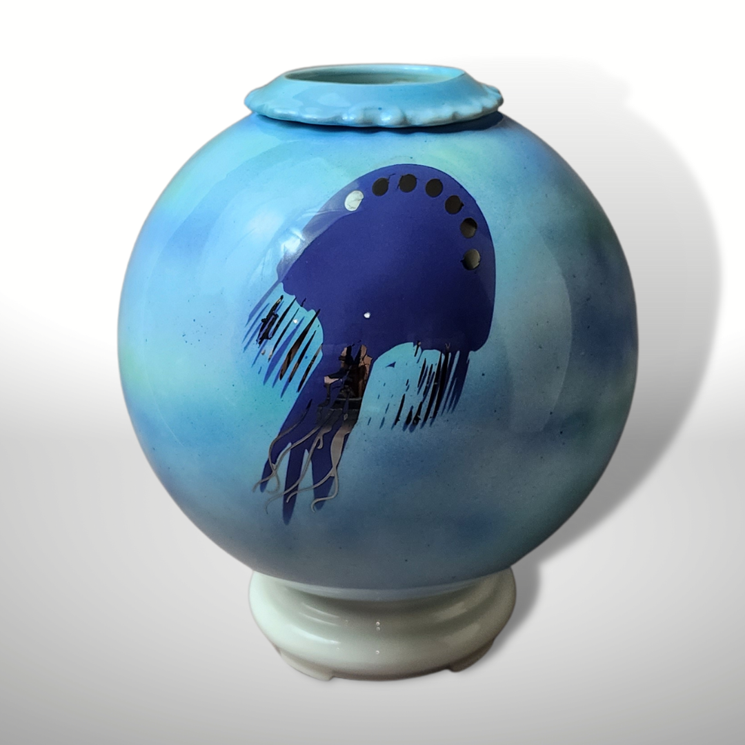 Jellyfish Ceramic Candle Urn