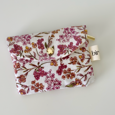 Hana Pink Floral Jewellery Pouch