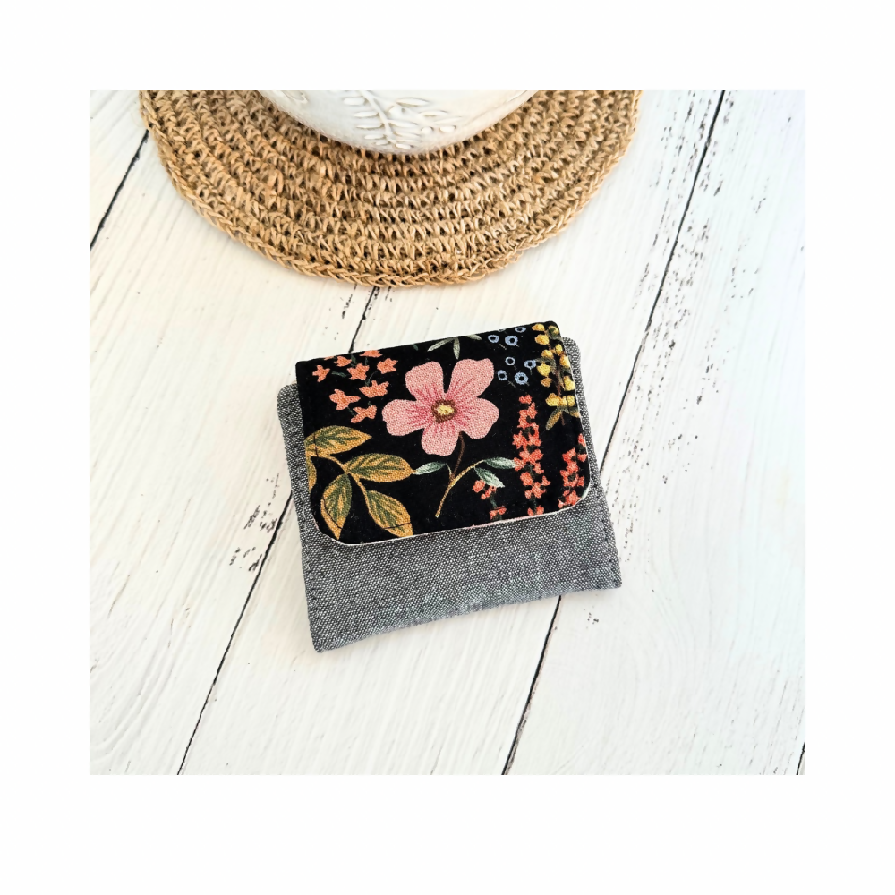 Mini Wallet - Pink Flower
