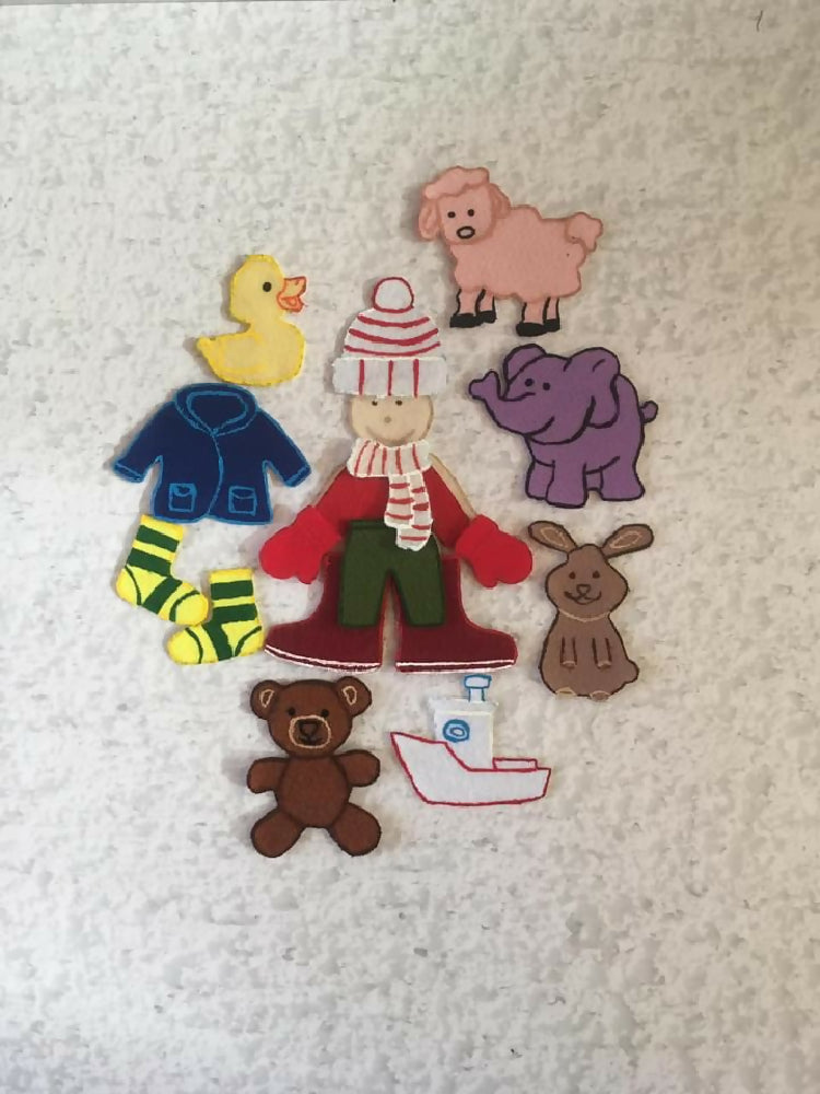 Bear Book + Felt Set