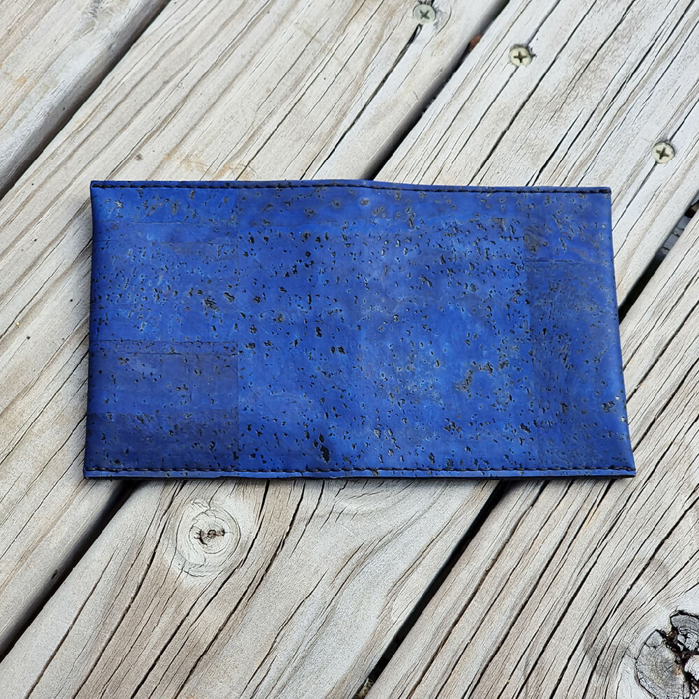LakeShine Designs_Slim ID Wallet_Blue_Back