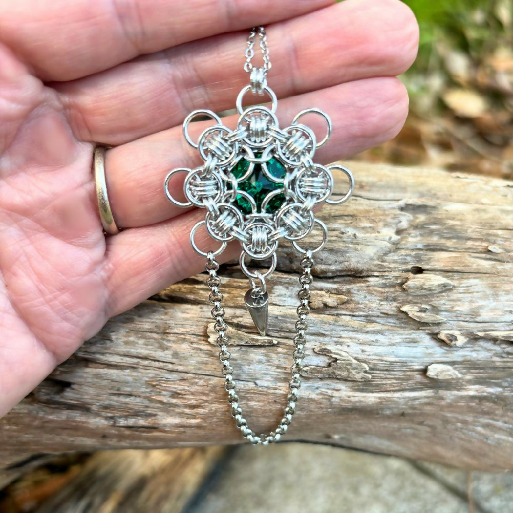 Chainmaille Snowflake Pendant