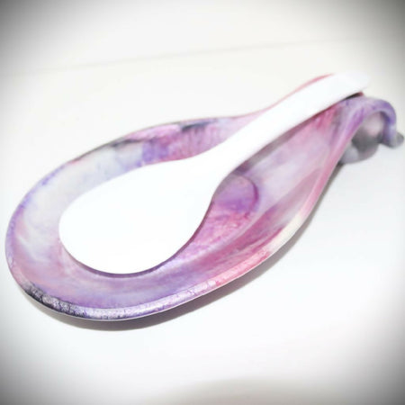 Purple Resin Spoon rest