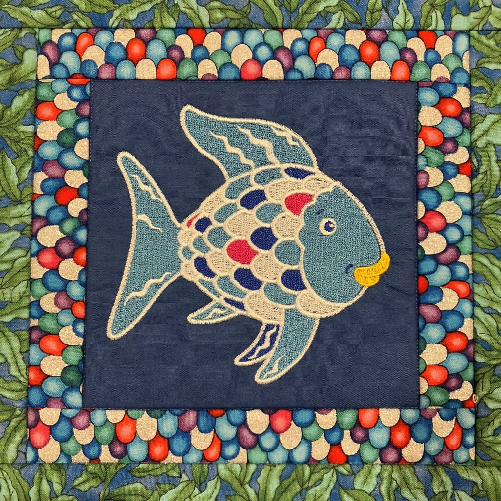 cushion cover handmade - Rainbow Fish