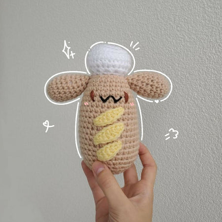 Crochet Pompompurin Baguette