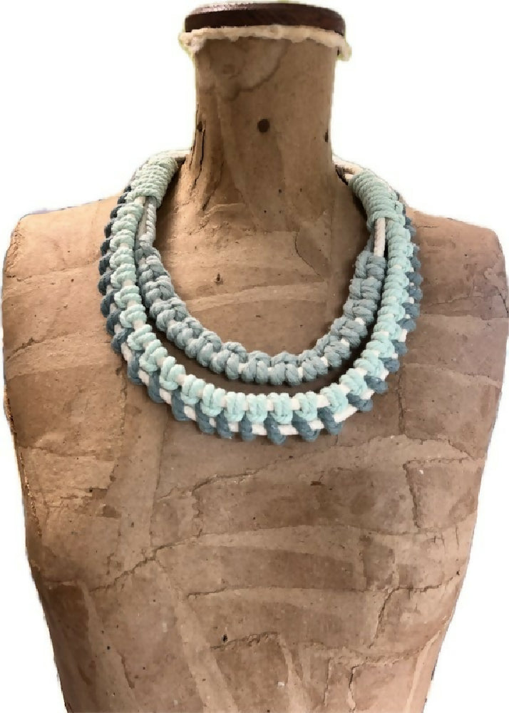Double Strand Chunky Collar Necklace