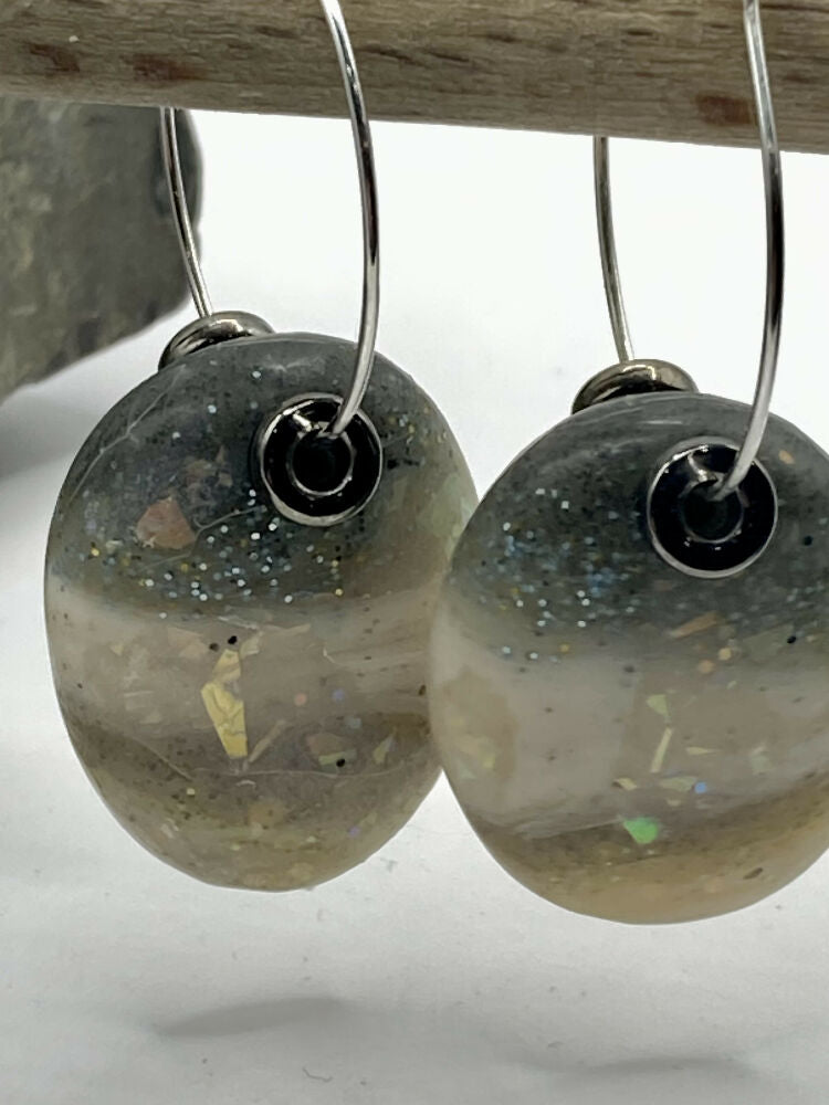 River Rocks hoop earrings