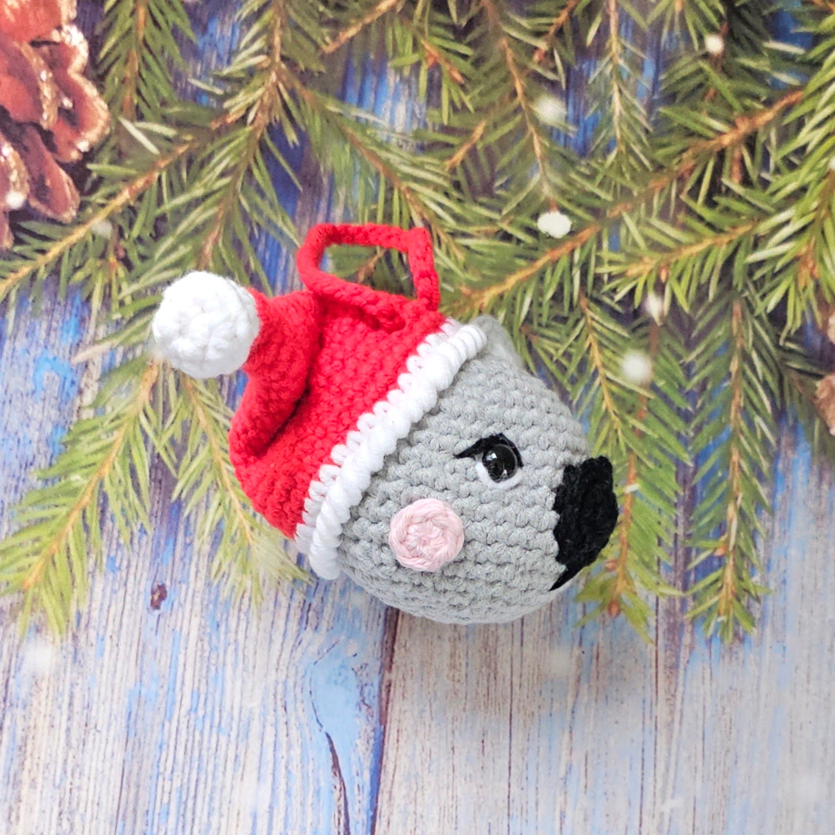 Crocheted Heirloom Aussie Native Animal Christmas Decoration - KOALA