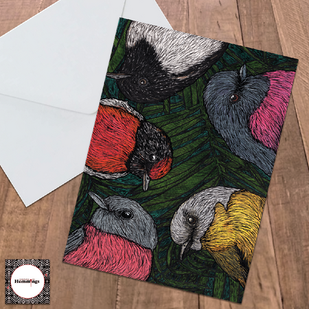 Australian Robins Greeting Card + Envelope