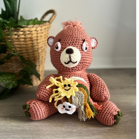 Handmade Crochet Teddy Bear, Crochet Teddy Bear