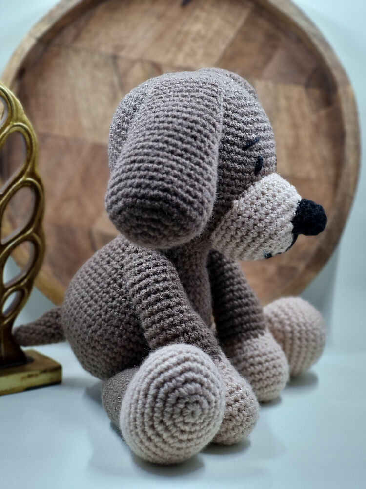 Puppy dog crochet toy