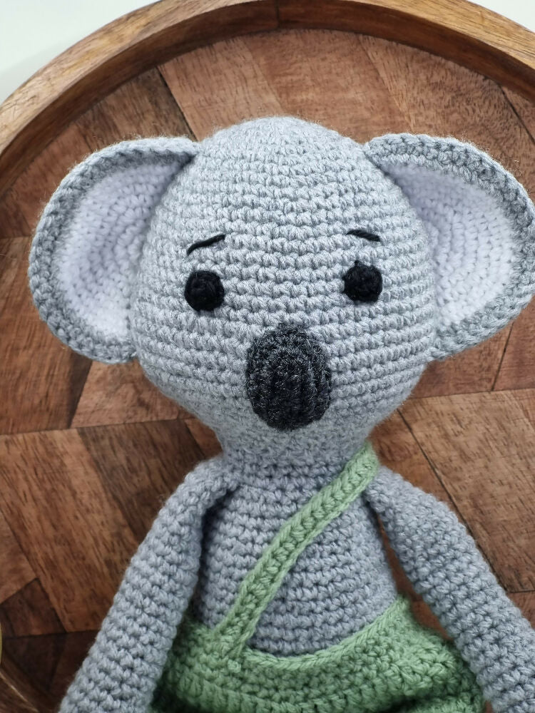 Handmade crochet koala plush toy