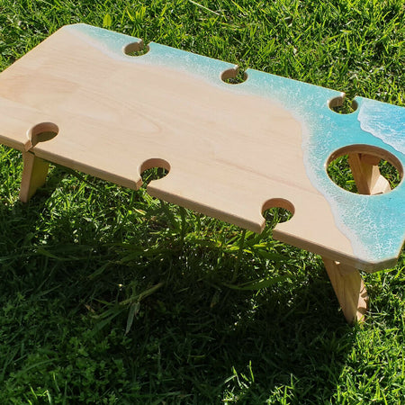 Picnic and Wine Table with Foldable Legs