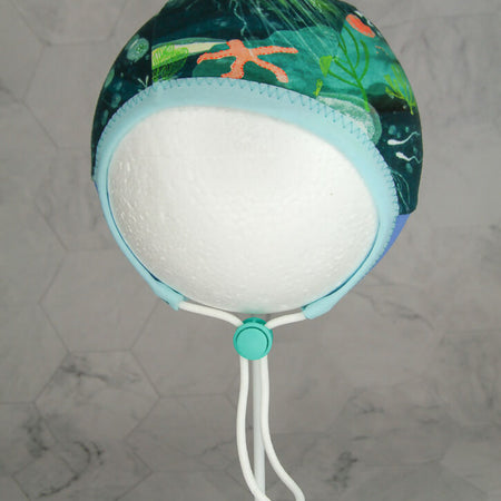 Hearing Aid Bonnet Pilot Cap - Under the Sea