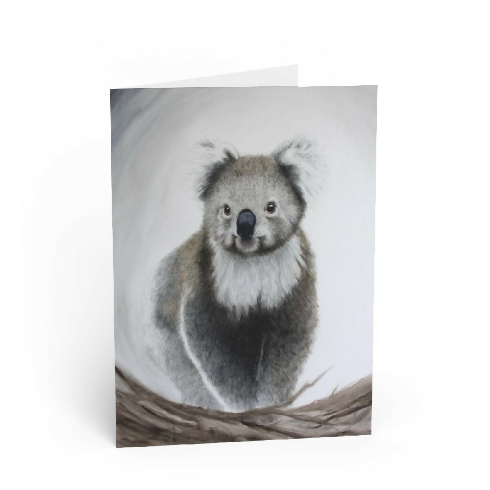 Beautiful koala greeting card