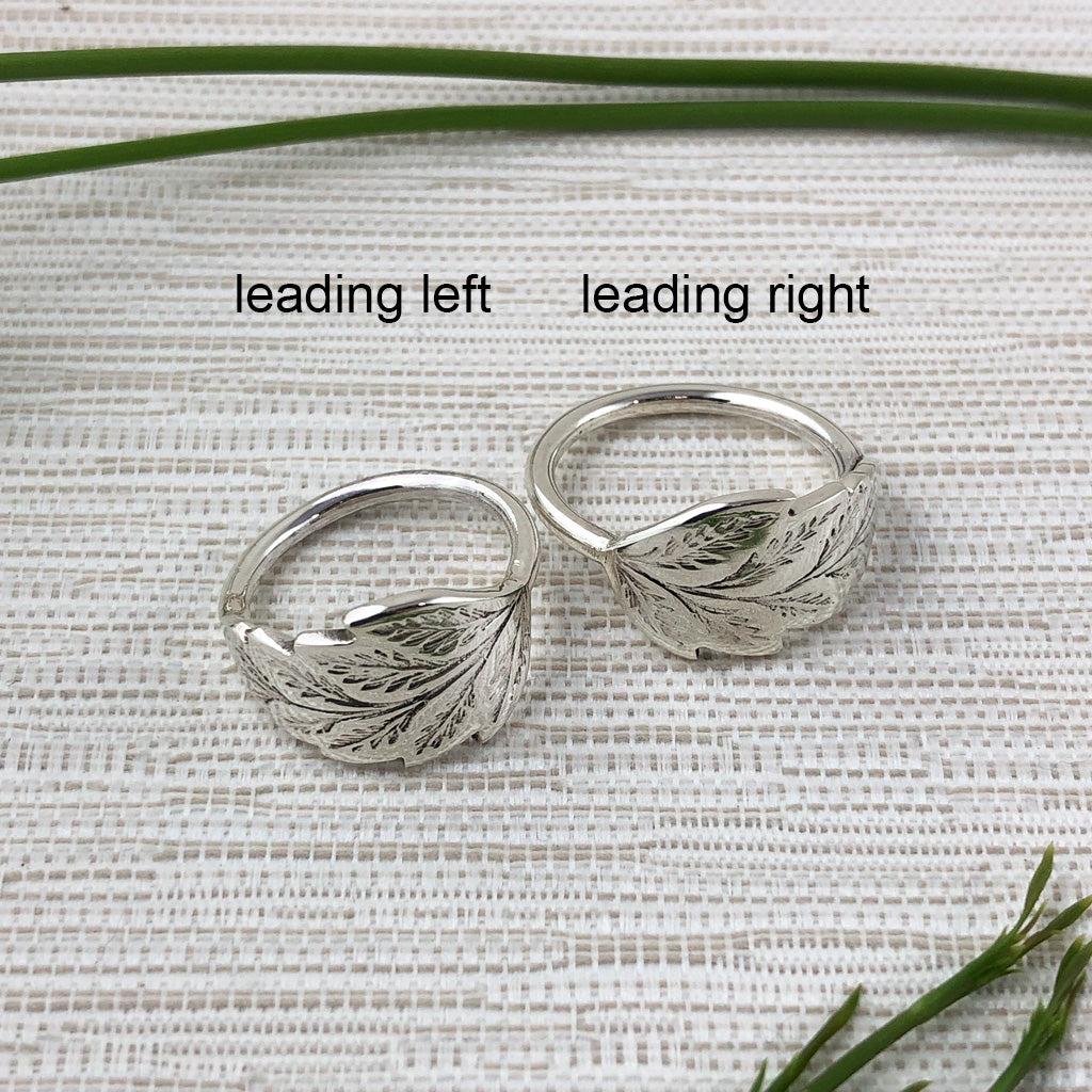 Sterling Silver Leaf Ring