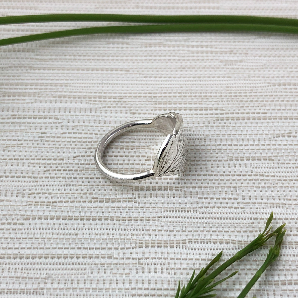 Sterling Silver Leaf Ring