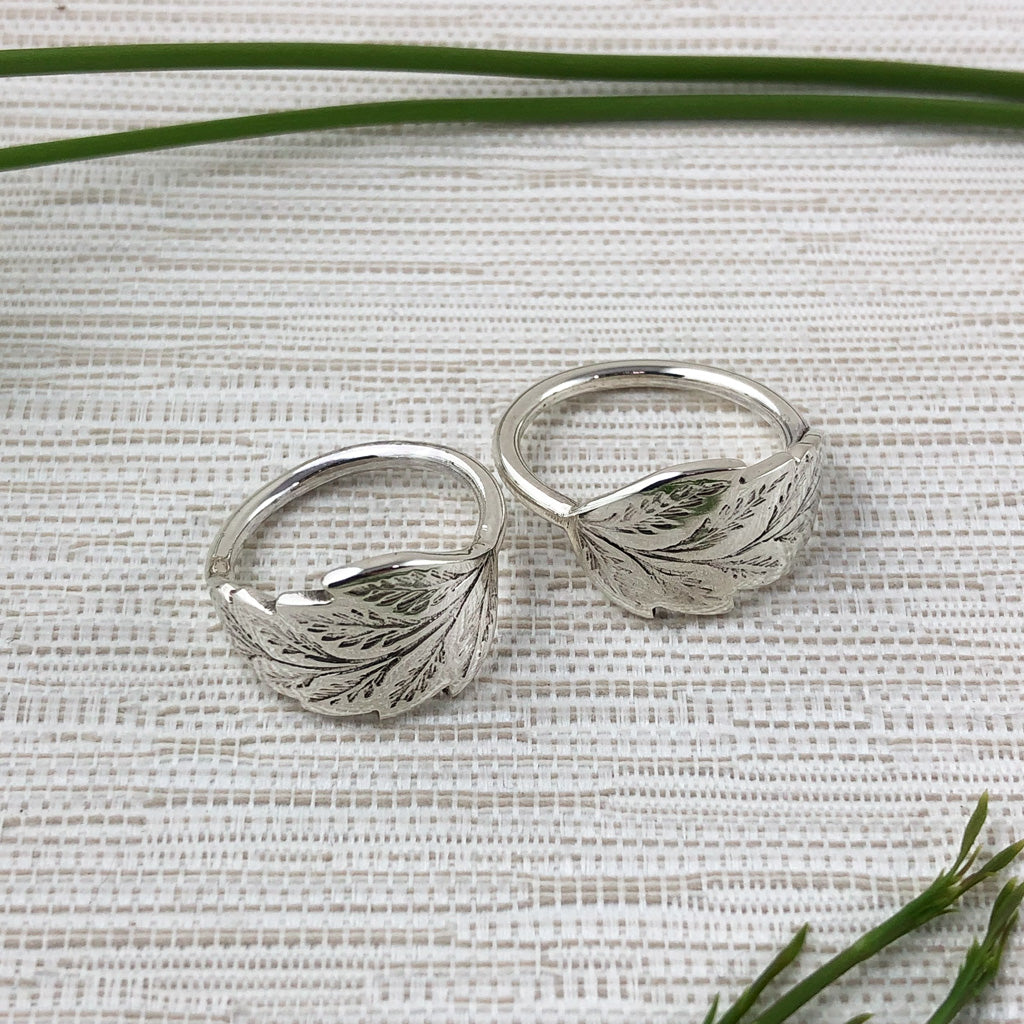 Sterling Silver Leaf Ring