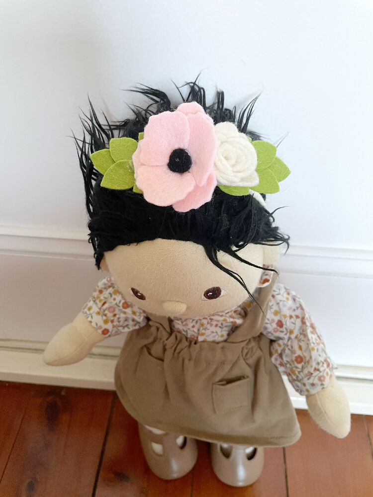 Poppy rose headband