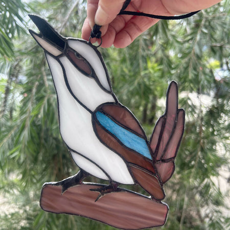 Stained Glass Kookaburra Suncatcher (Made to order)