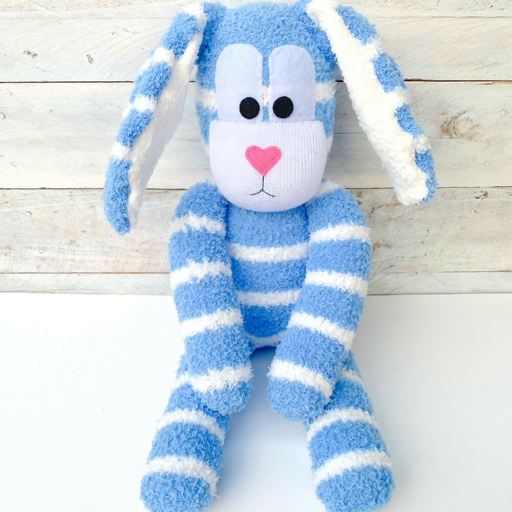 Barney-Sock Bunny-Sock Monkey-Soft Toy-Rabbit_1