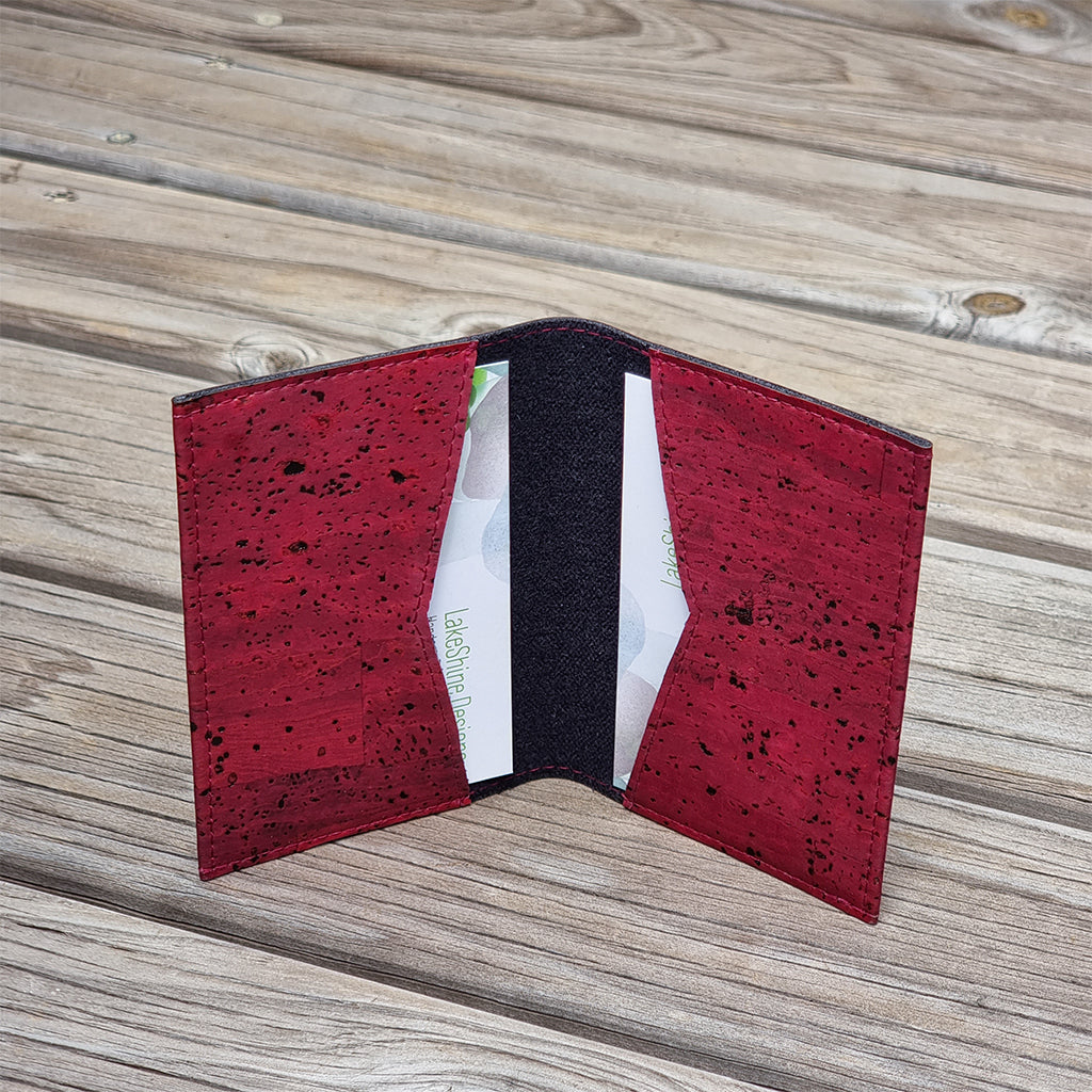 Cork Leather Card Holder