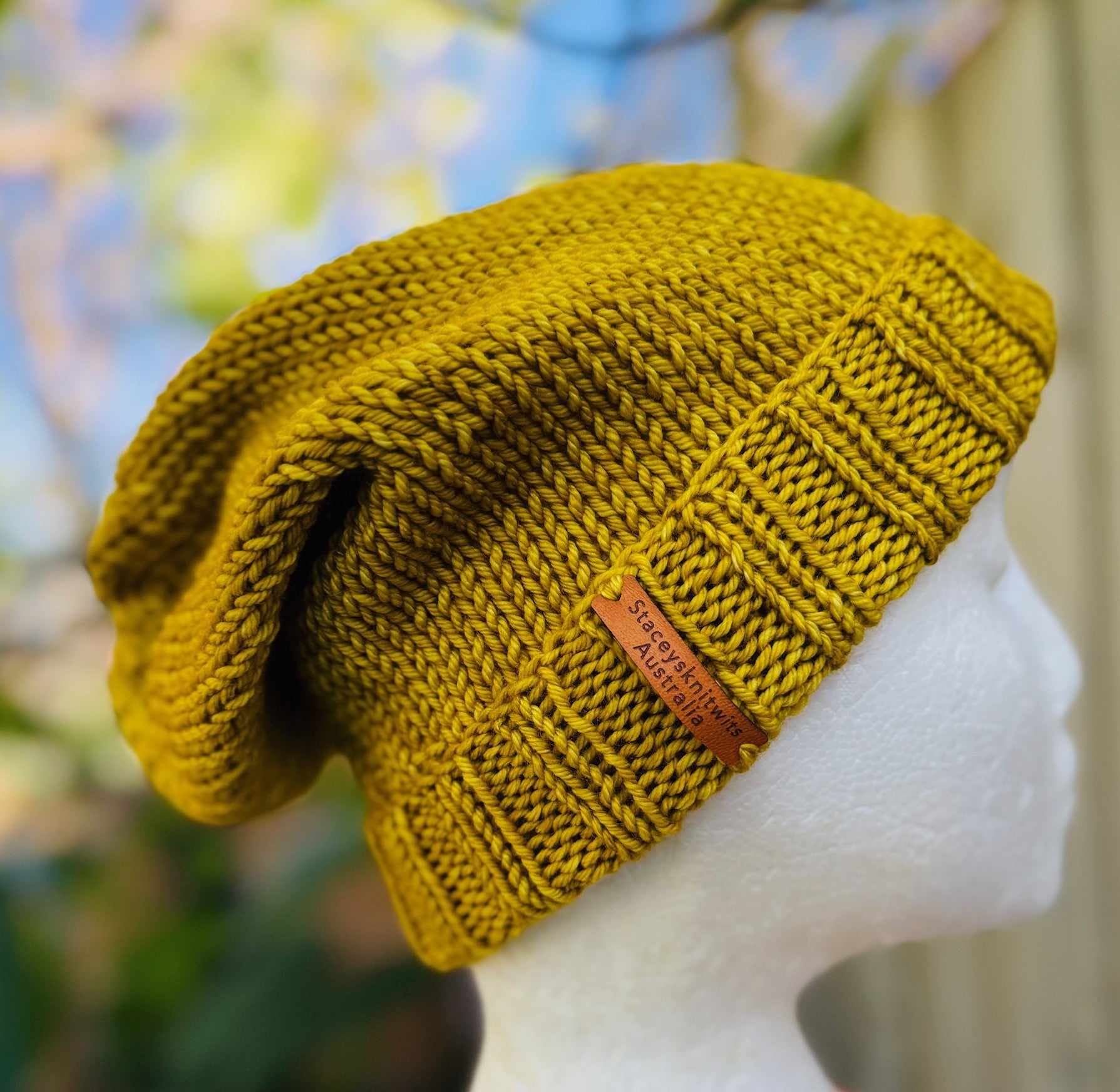 DOWNLOAD - Knitting Pattern - Slouchy Beanie, Beanie Knitting Pattern, Hat Pattern