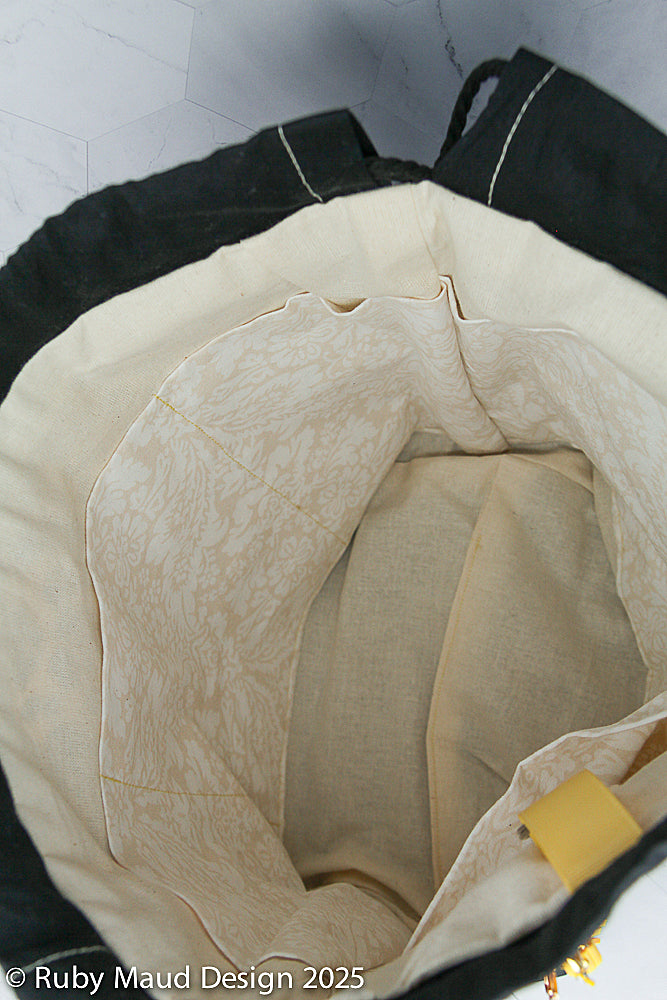 Large Knitting Project Bag -Leopard