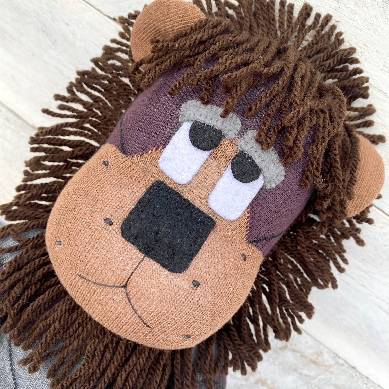 Lincoln the Sock Lion - MADE TO ORDER soft toy