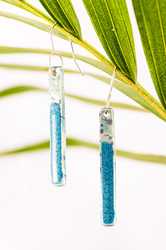 Waterfall Long bois lightweight ceramic earrings