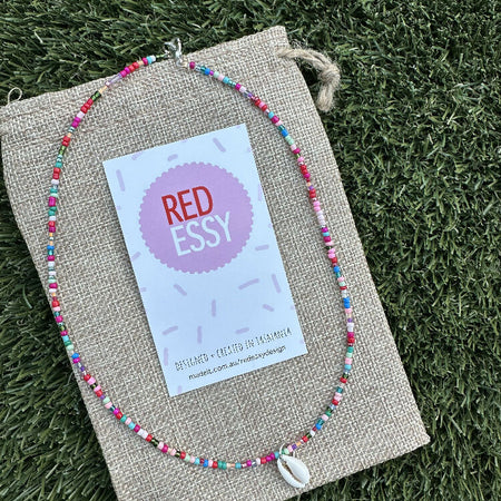 The “Evie” beaded necklace