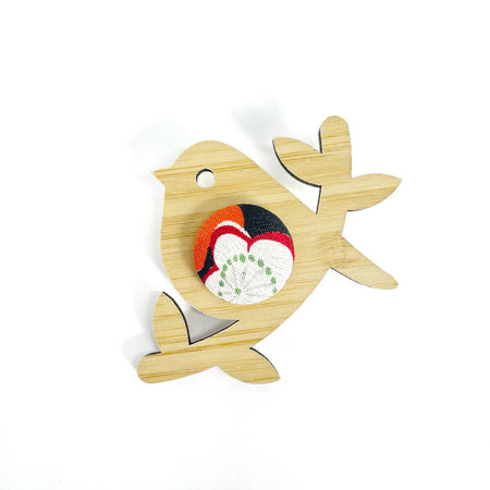 Kimono Bird Brooch