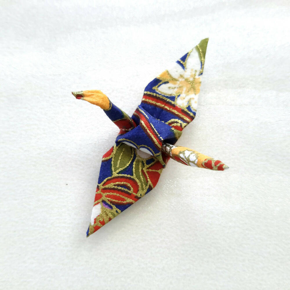 Custom-made small gift with inspirational quote and good luck cranes