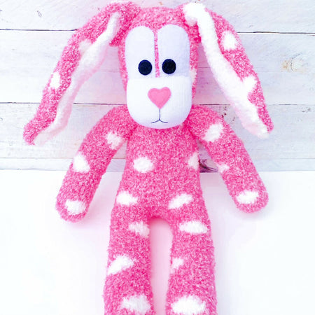 Betsy the Sock Bunny - READY TO SHIP soft toy