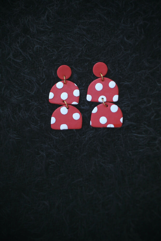 Red Polkadot Dangle