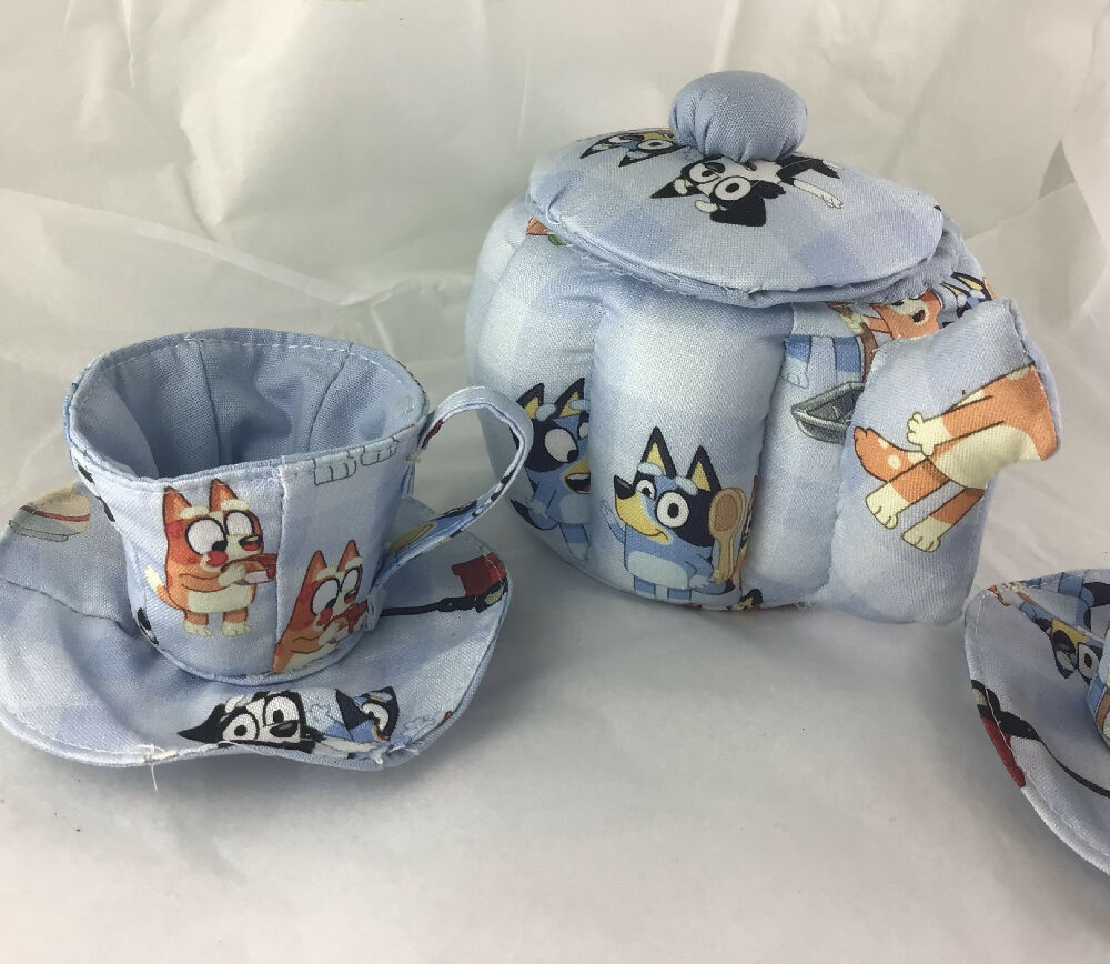 My First Teaset Bluey licenced print fabric