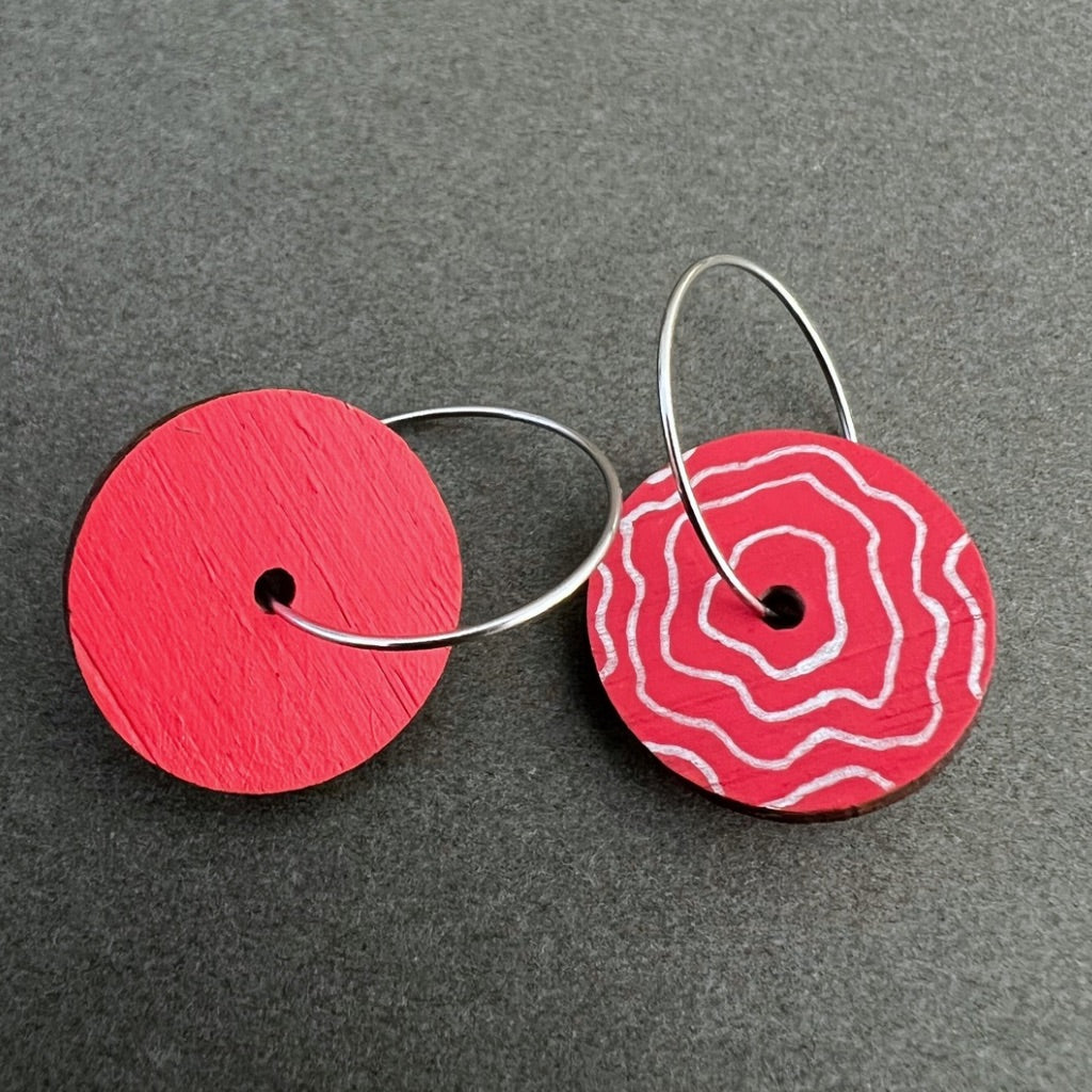 Unique Hand Painted Dangle Earrings