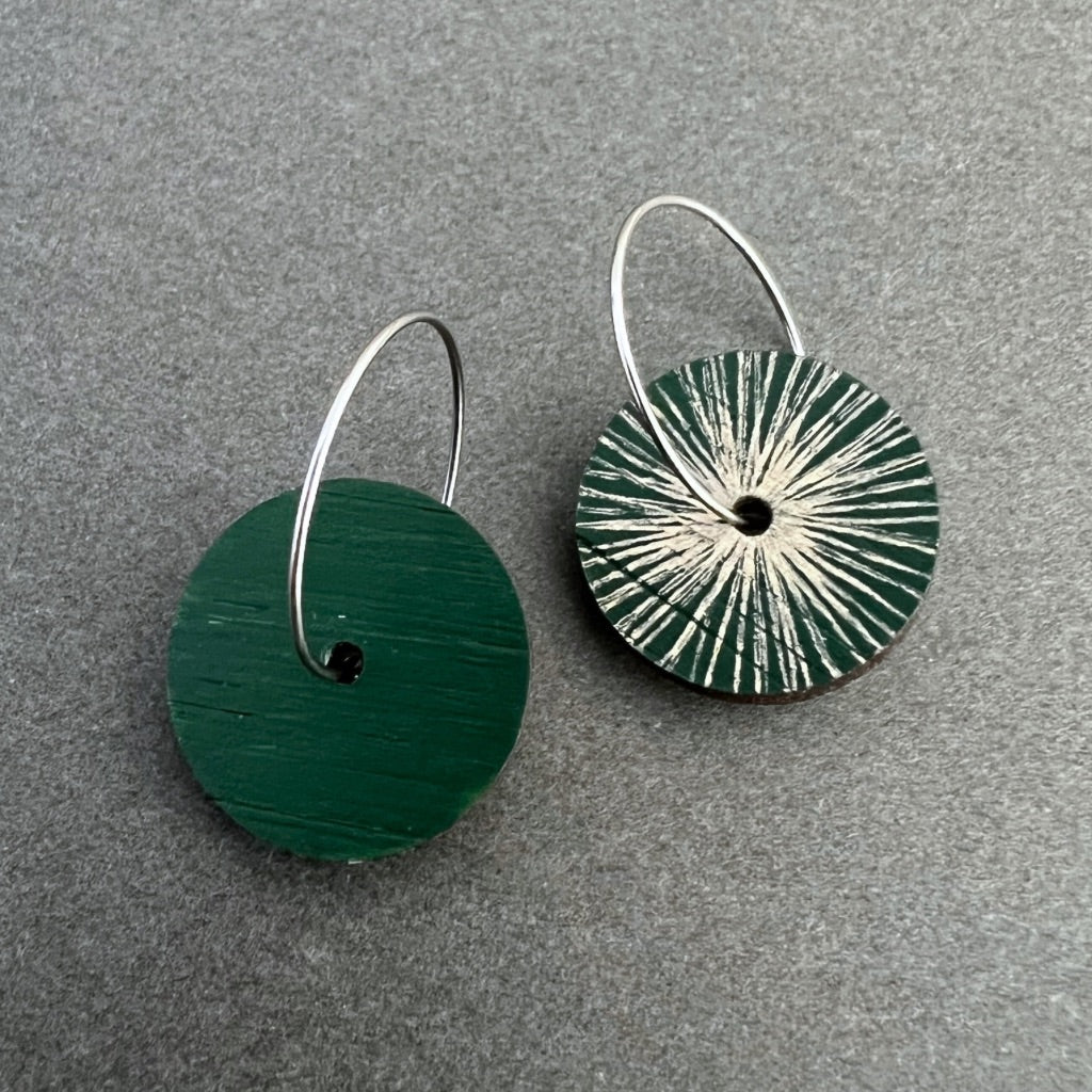 Unique Hand Painted Dangle Earrings