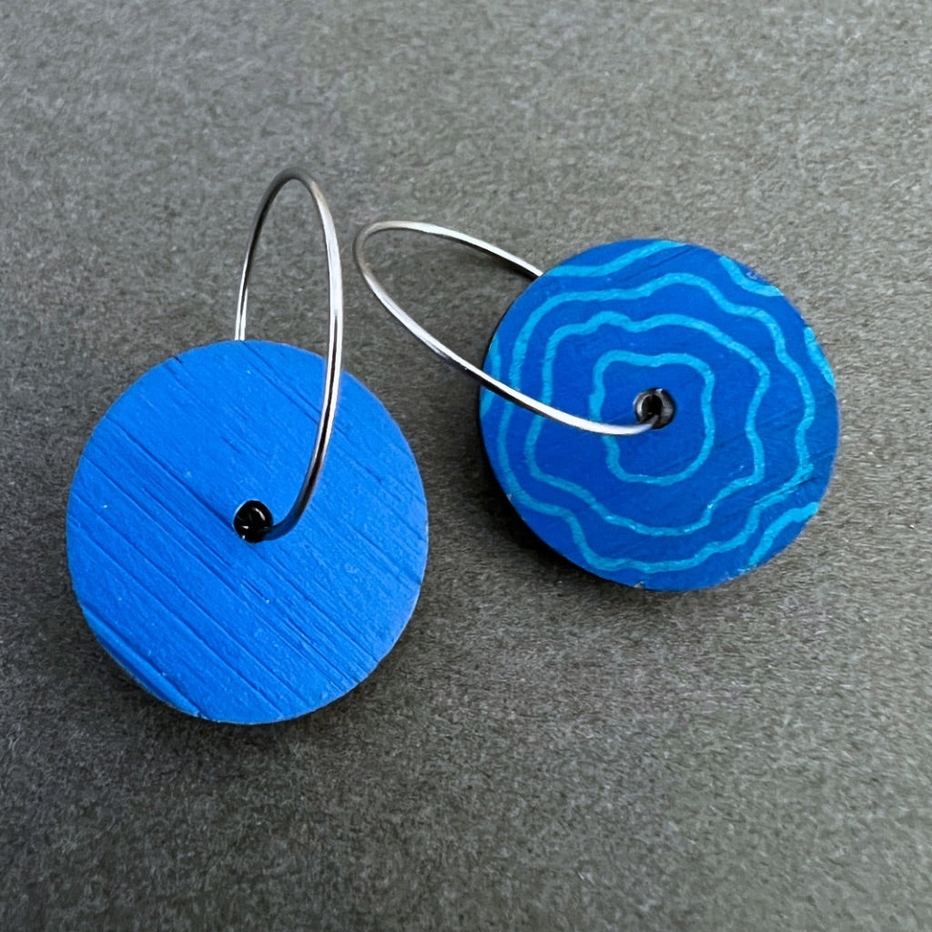Unique Hand Painted Dangle Earrings