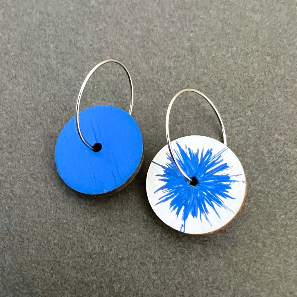 Unique Hand Painted Dangle Earrings