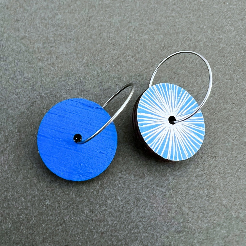 Unique Hand Painted Dangle Earrings