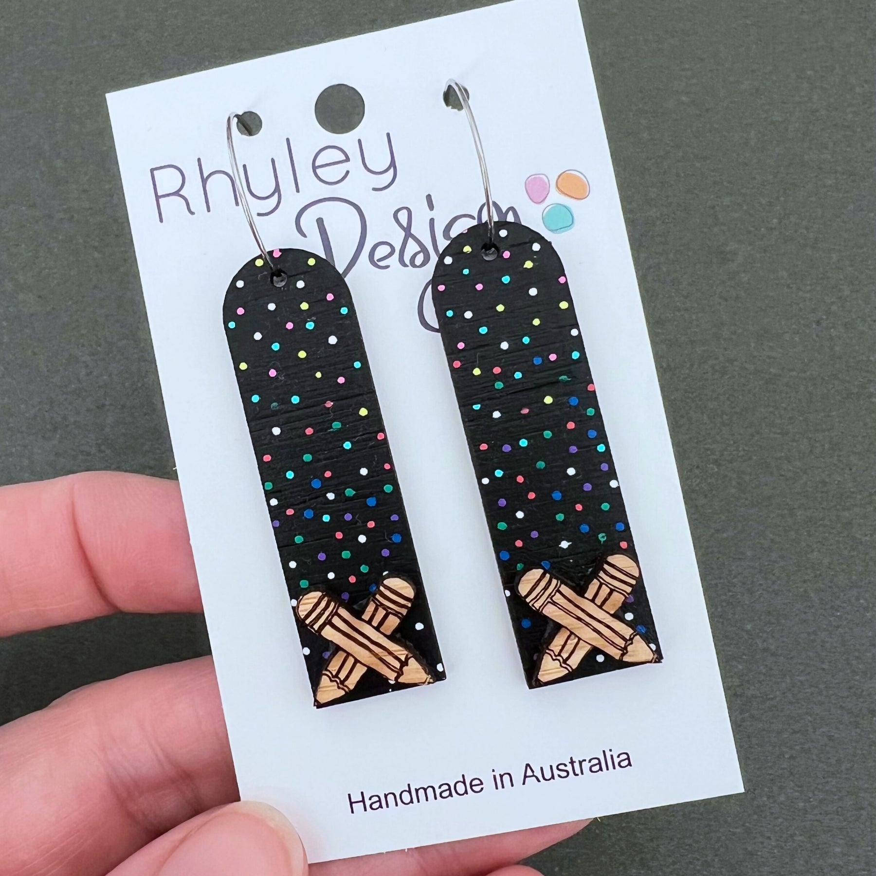 Artist Teacher Inspired Wooden Earrings