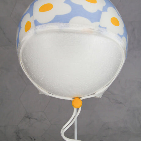 Hearing Aid Bonnet Pilot Cap- Daisy Sky