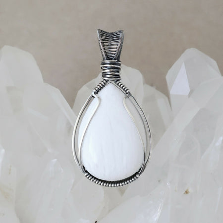 Scolecite Pendant - Handcrafted with Australian Made Sterling Silver