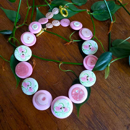 Button necklace - A Mother's Love