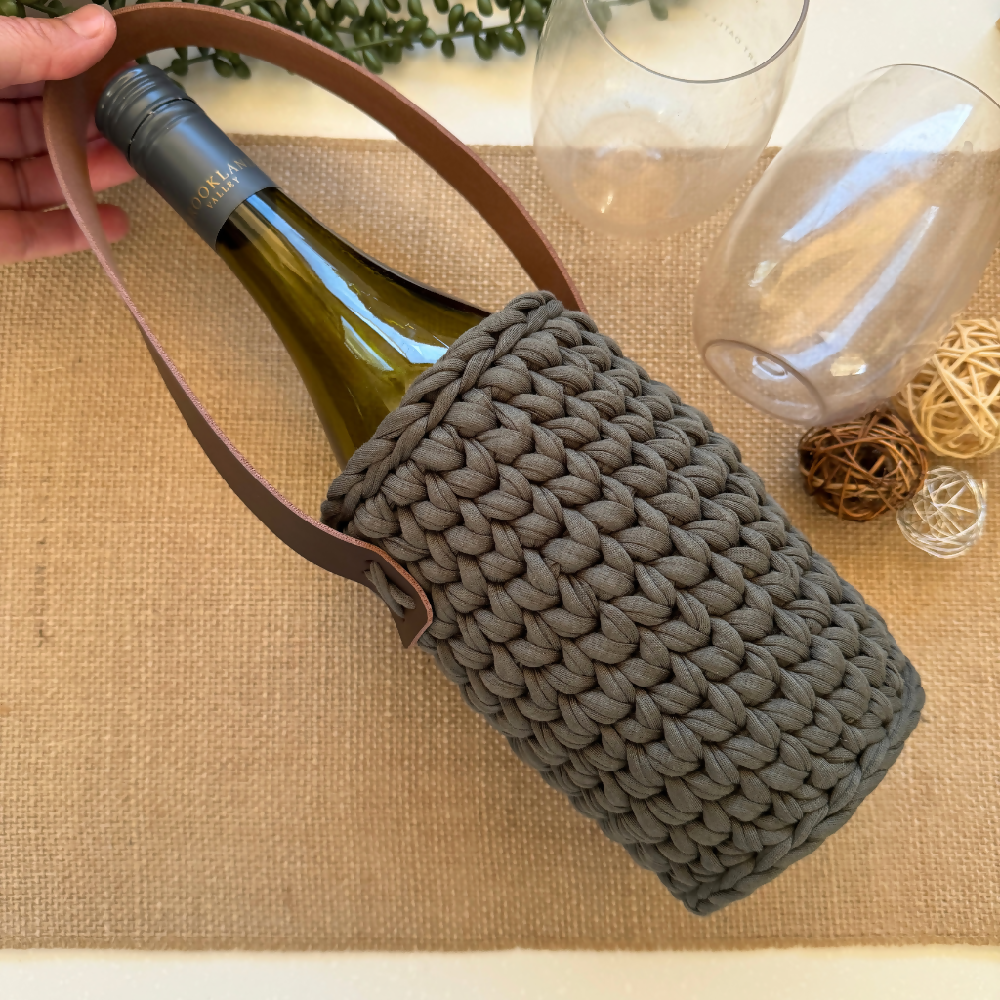 Wine-Tote-Handmade-Gift-Hunter-Green (2)