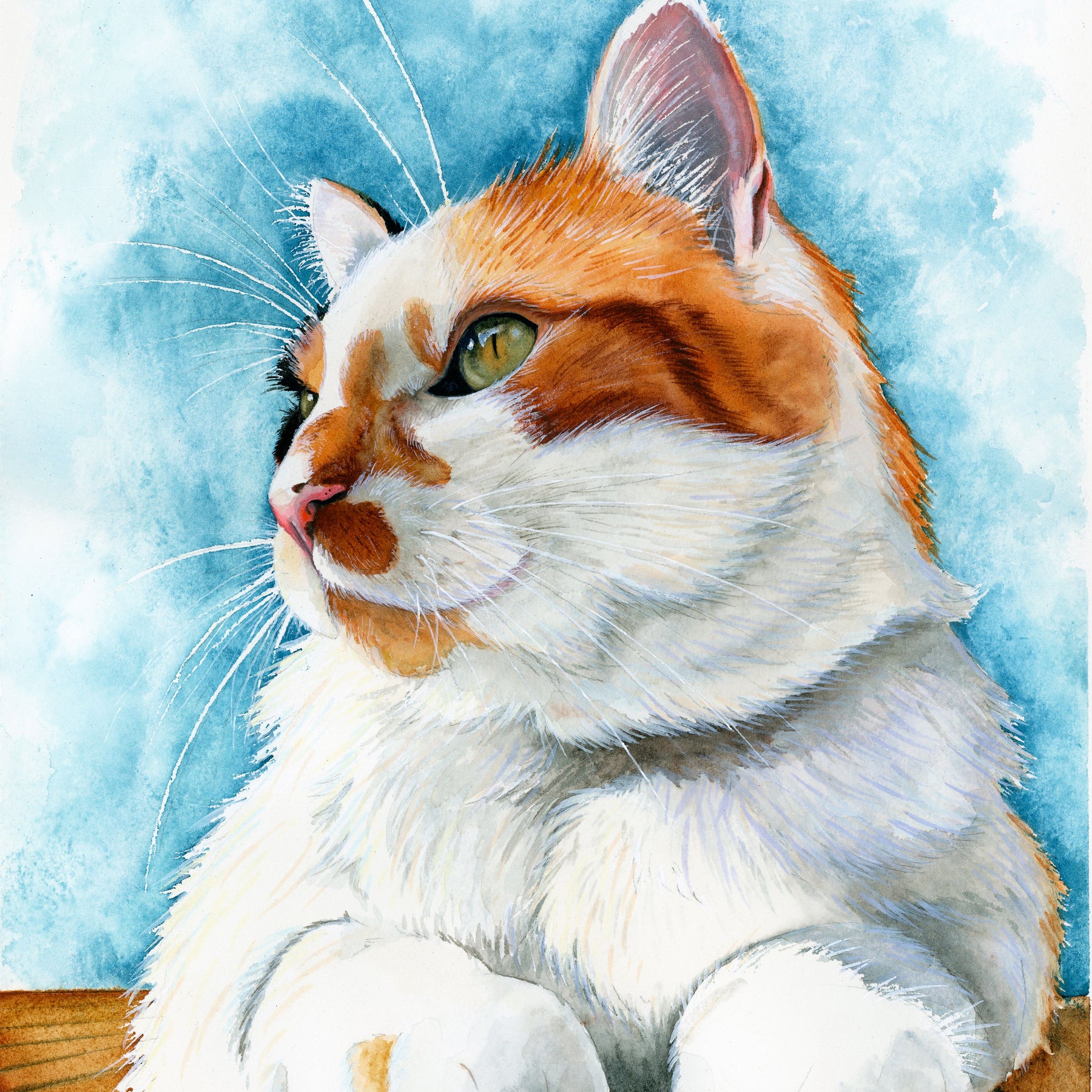 Custom Watercolour Pet Portrait – Hand-Painted with Love