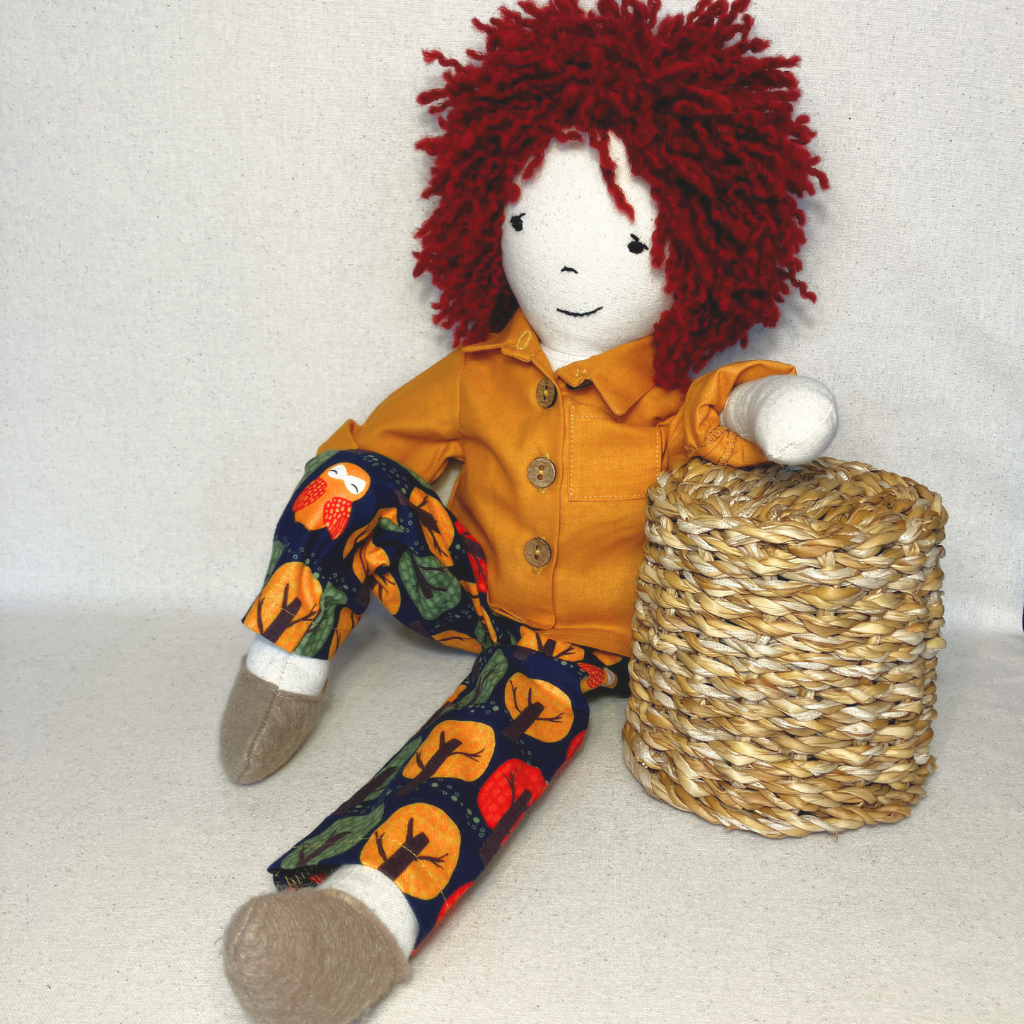 Cloth Doll 53cm | Max | Handmade Fabric Toy