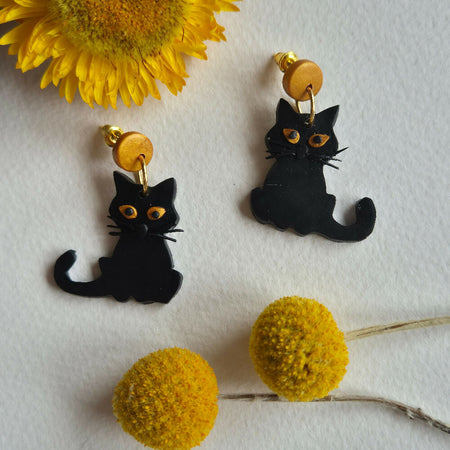 Felix the Cat Dangle Earrings (choose from 2 variants)